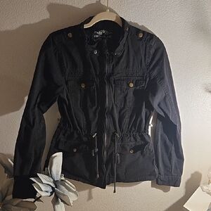 Chocolate Black Utility Jacket for Women